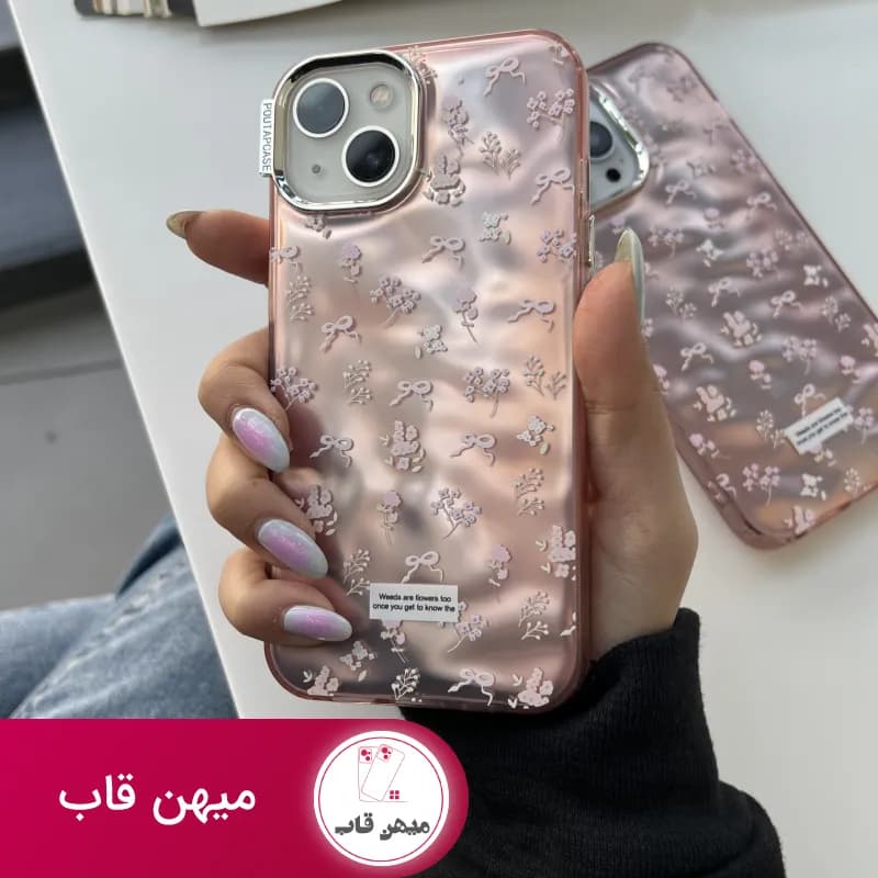 قاب گوشی آیفون پاپیون گلبهی - کد (۵۹۸۸۹)