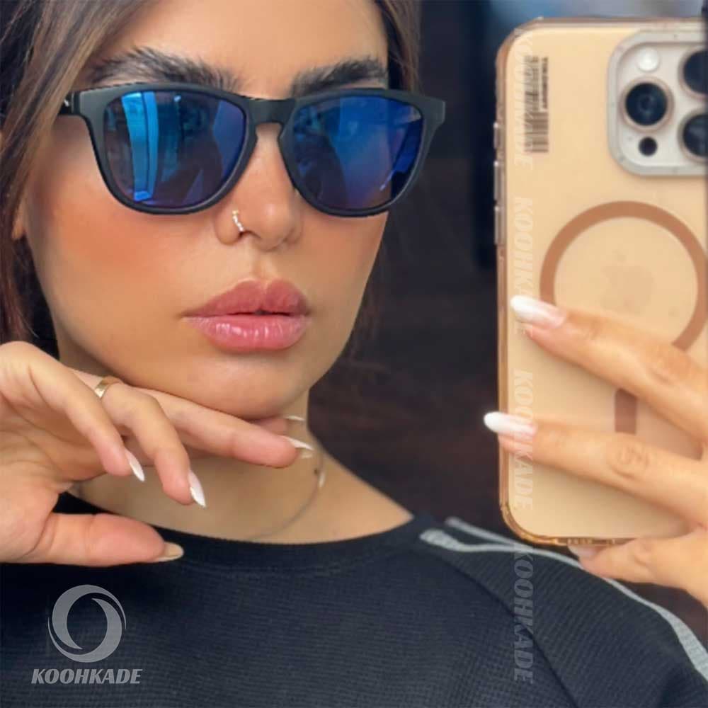 عینک BEELINE بزرگسال فریم مشکی شیشه آبی