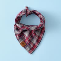 دستمال گردن سگ کاراجاهوم Gingham قرمز