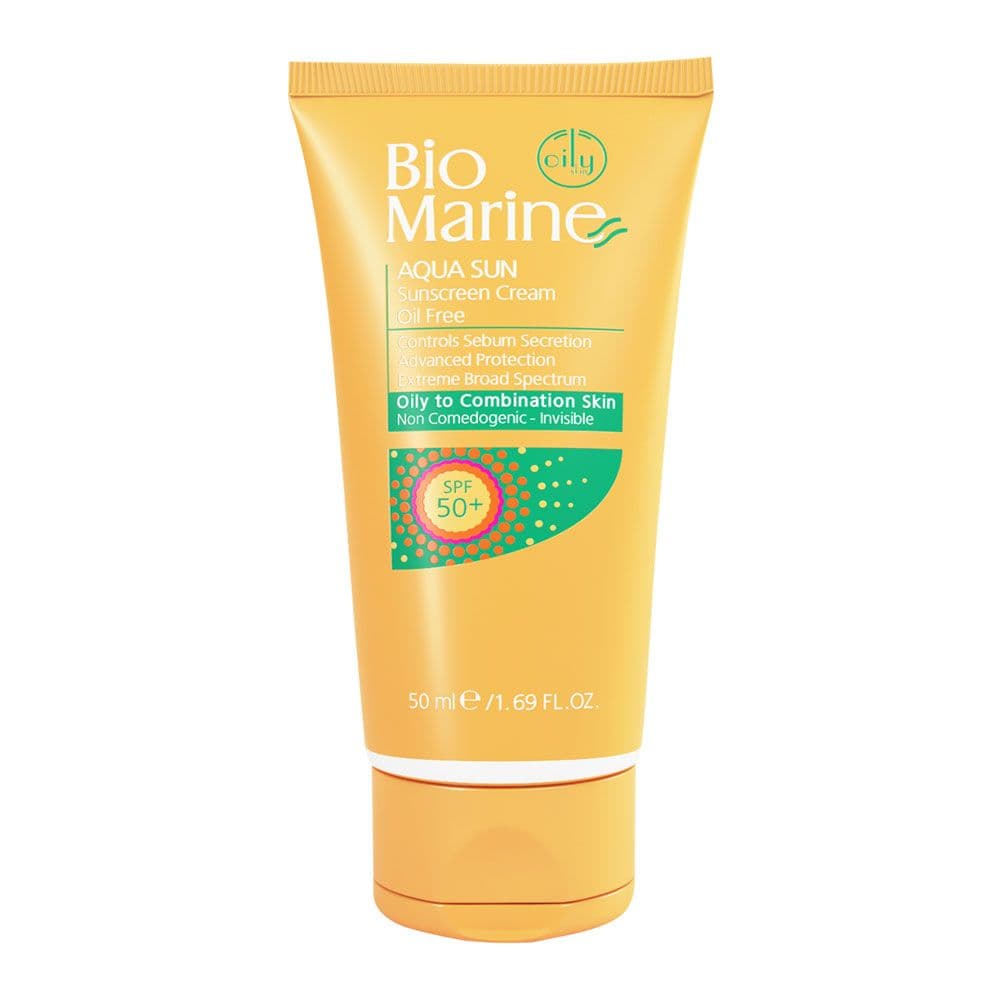 کرم ضدآفتاب بی رنگ فاقد چربی SPF50 بایومارین