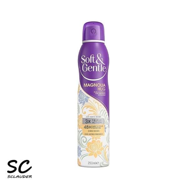 اسپری ضد تعریق با رایحه مگنولیا و گلابی سافت اند جنتل Soft & Gentle
