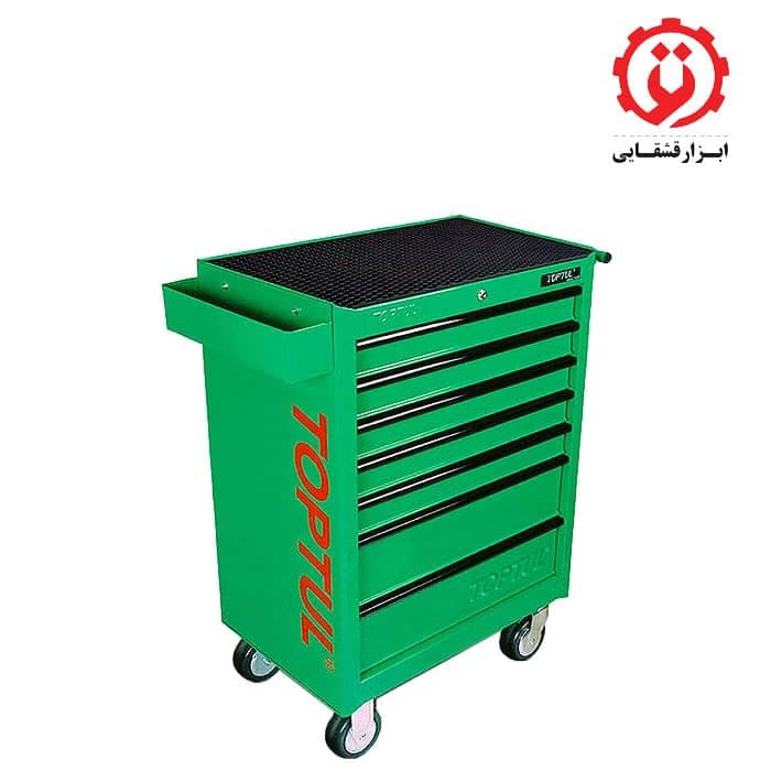 جعبه ابزار چرخ دار کشویی 227 پارچه تاپ تول مدل GCAJ0001