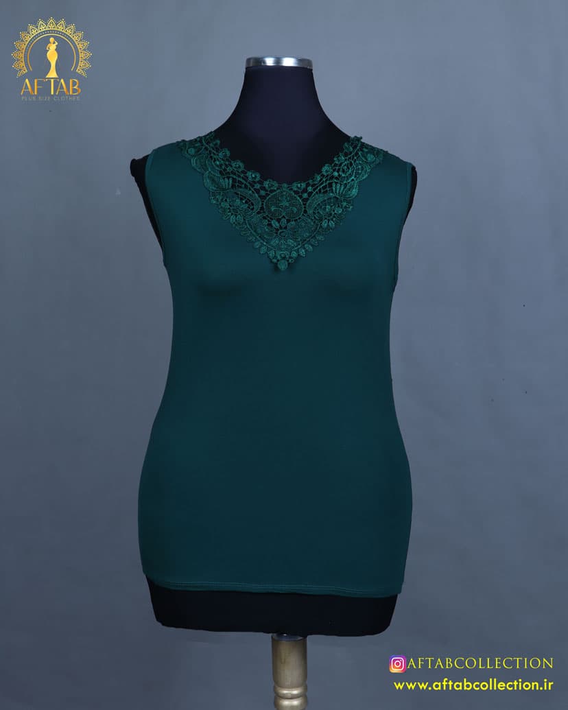 تاپ یقه گیپور سایزبزرگ 3505