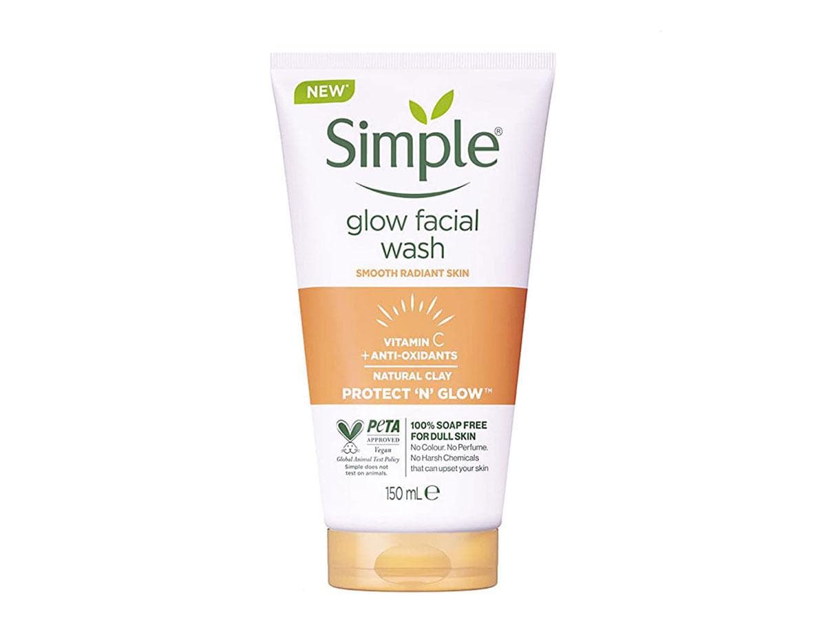ژل شستشو صورت ویتامین C مدل Glow سیمپل