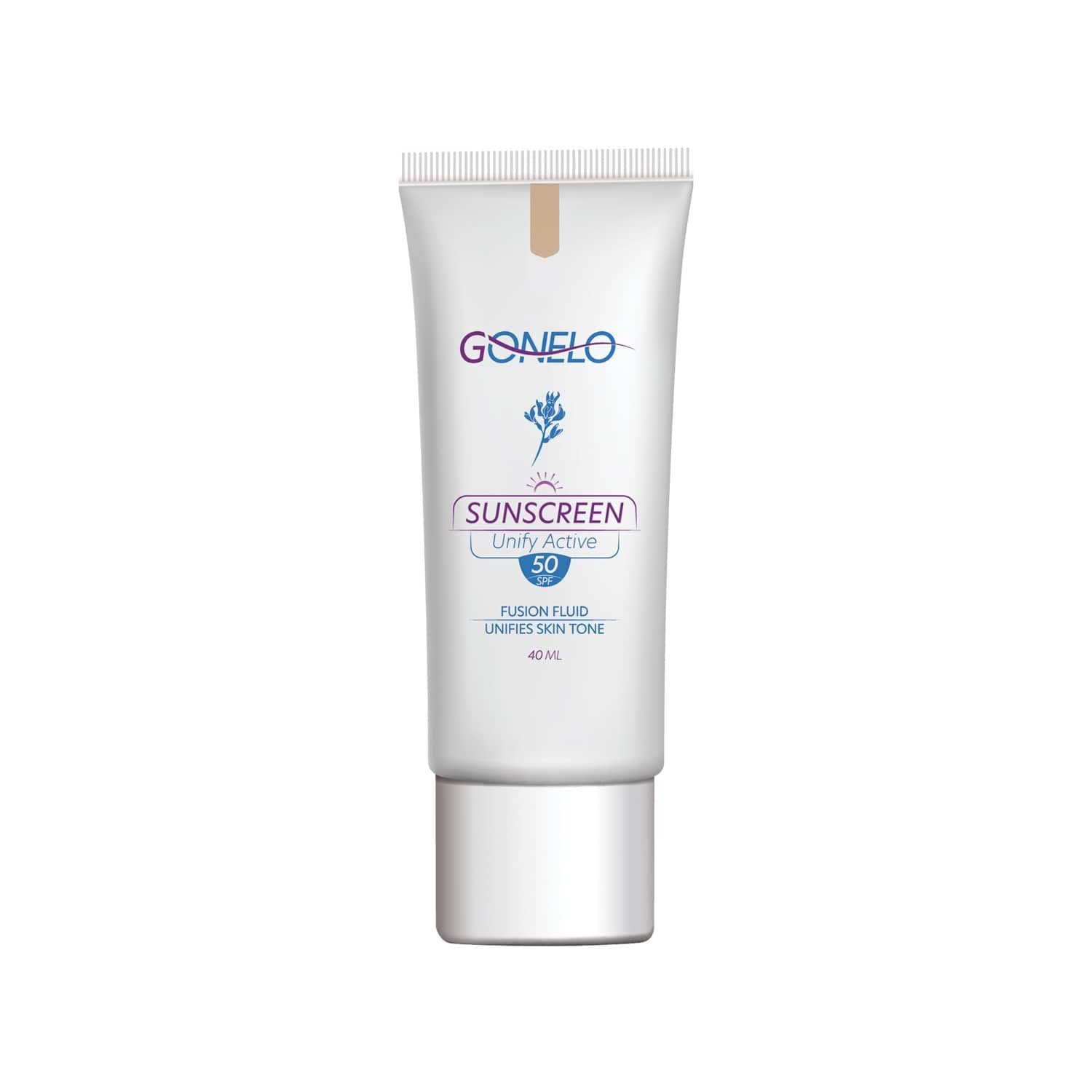 ضد آفتاب فیوژن فلوئید SPF 50 گونلو مدل Unify Active حجم 40 میلی لیتر - رنگ طبیعی