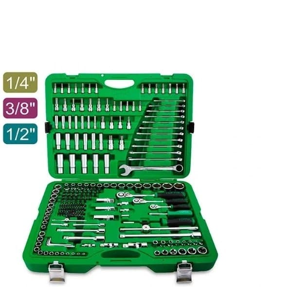 جعبه بکس 216 پارچه تاپ تول 1/2، 3/8 و 1/4 مدل GCAI216R