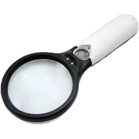ذره بین دستی دو لنزی با نور LED مدل 6902AB