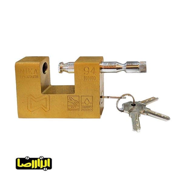 قفل کتابی نیکا سایز 94 برنجی