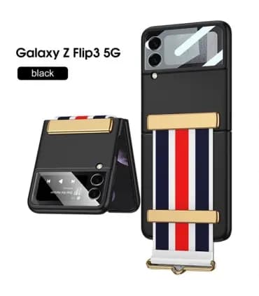کاور اورجینال لاکچری استرپ سه خط GKK سامسونگ Galaxy Z FLIP 3