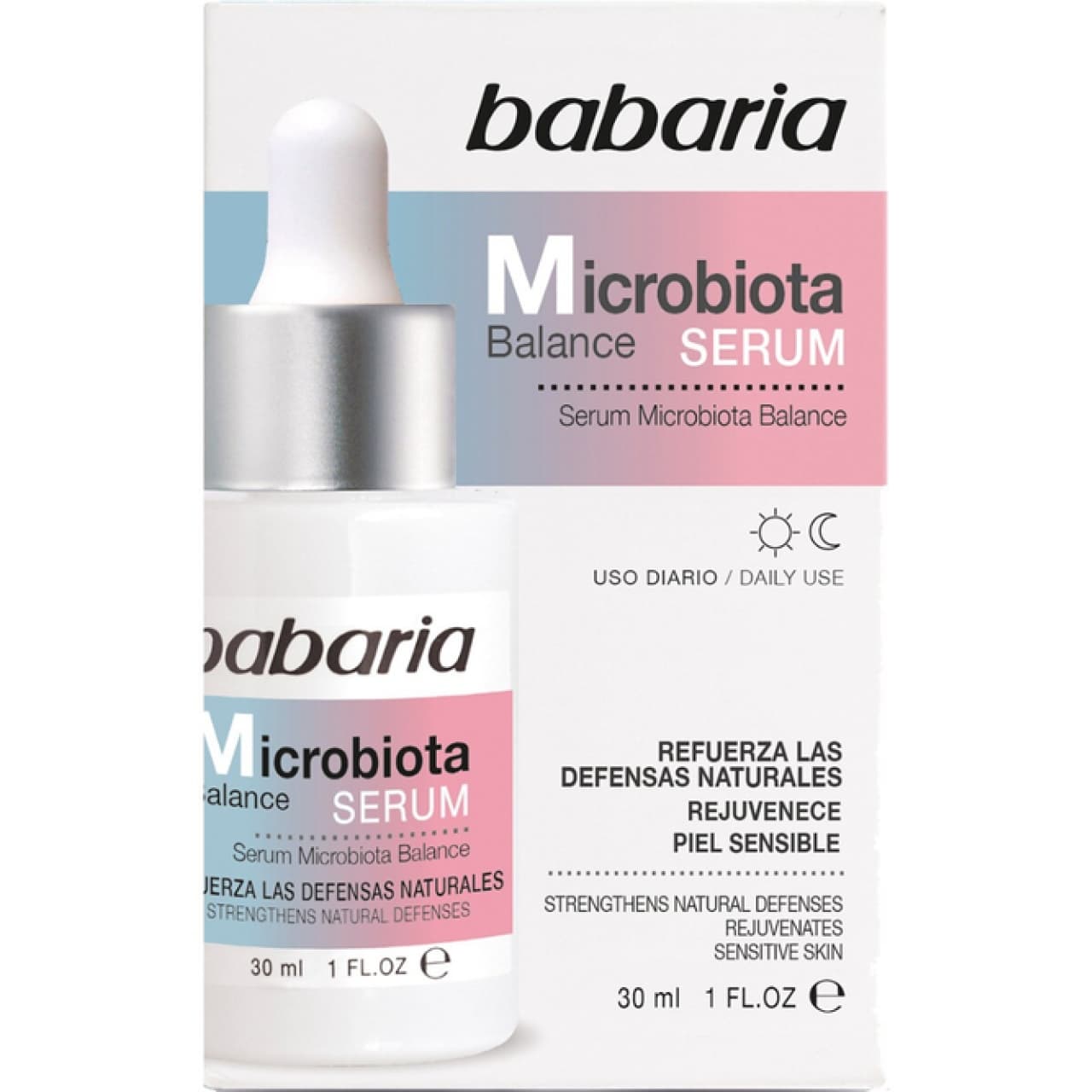 سرم احیاکننده پوست حساس باباریا مدل Microbiota با حجم 30 میلیلیتر