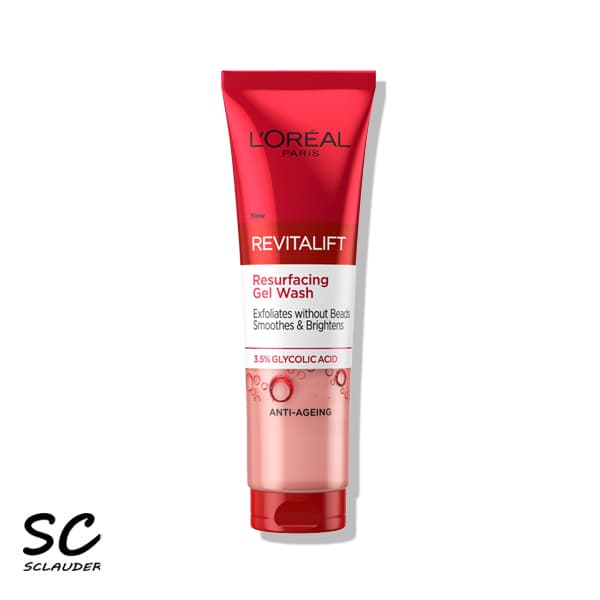 ژل شستشو صورت ضدلک و روشن کننده گلیکولیک اسید 3.5% لورال Revitalift حجم 150 میلی لیتر