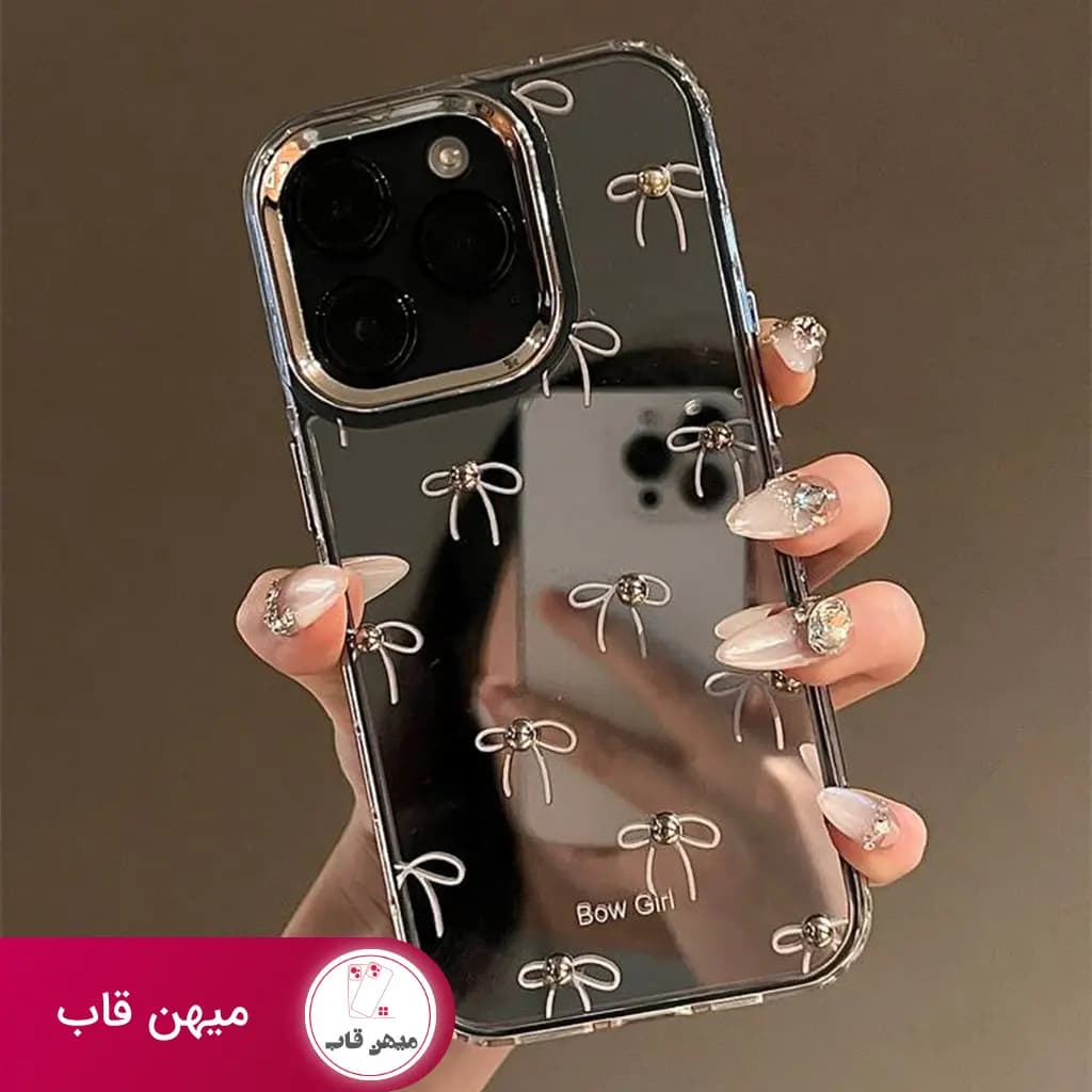 قاب گوشی آیفون پاپیون آیینه ای - کد (۳۱۸۵۱)