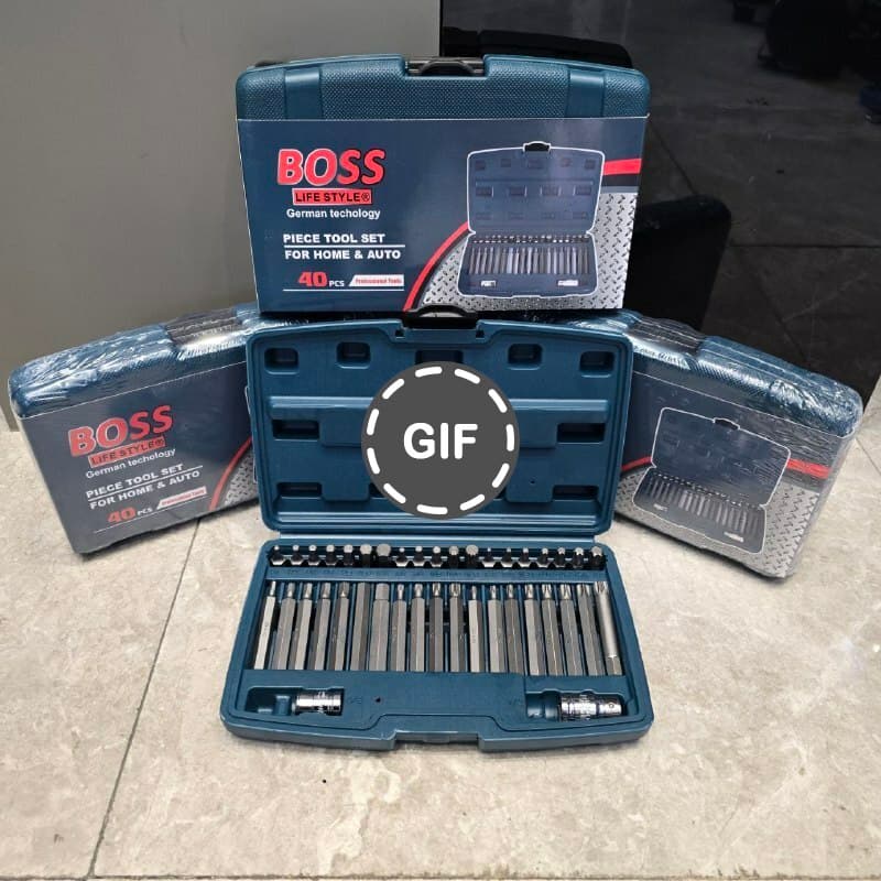 مجموعه بکس نوک خور ۴۰ عددی باس مدل Bs-40Ppcs