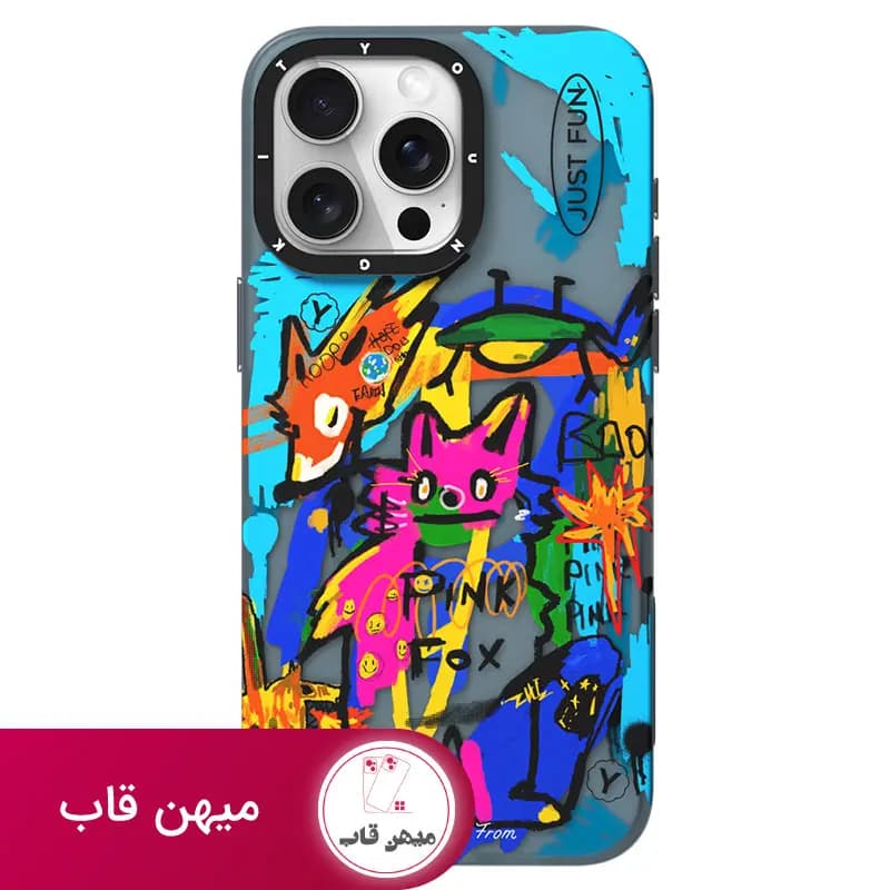 قاب گوشی آیفون یانگ کیت روباه رنگین کمان - کد (۴۲۱۳۲)