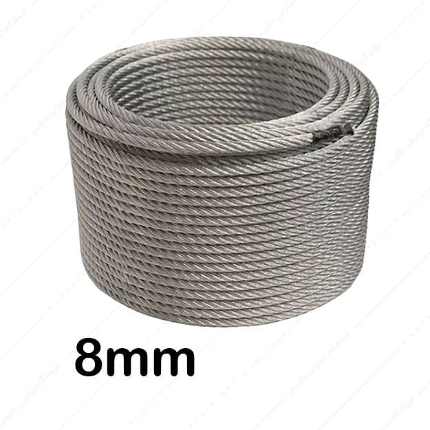 سیم بکسل سایز 8 میلی متر بدون روکش هفت لایه