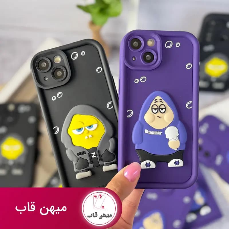 قاب گوشی آیفون سالید پاتریک و باب اسفنجی گنگ - کد (۴۱۴۵۴)