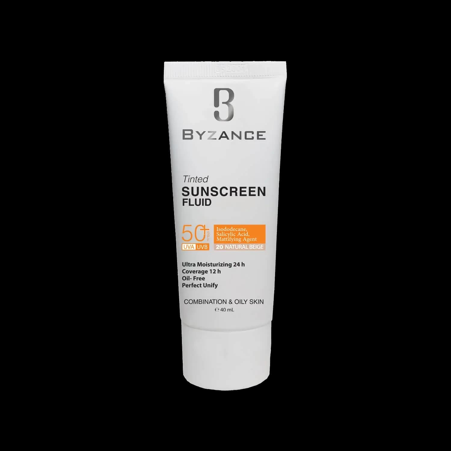 فلوئید ضد آفتاب فاقد چربی SPF 50 بیزانس مناسب پوست های چرب و مختلط حجم 40 میلی لیتر - بژ طبیعی شماره 20