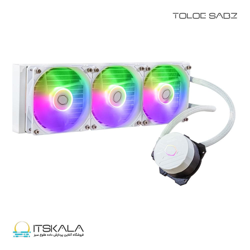 فن خنک کننده پردازنده Cooler Master مدل MASTERLIQUID 360L CORE ARGB WHITE
