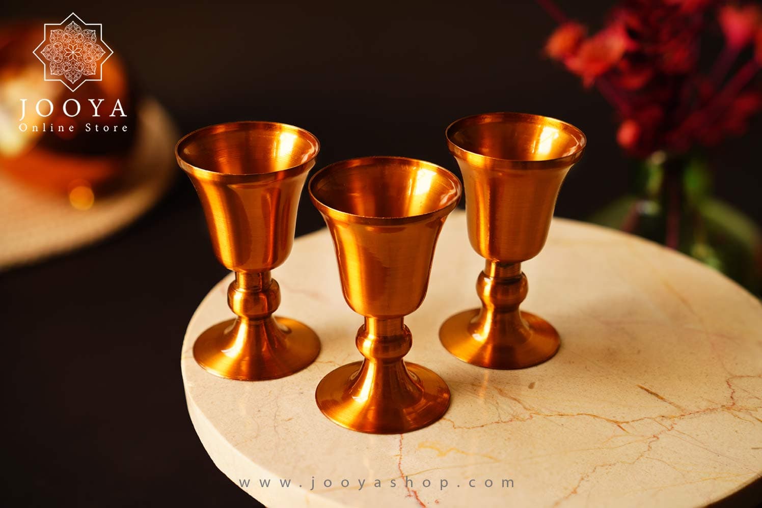 پک کادویی سه عددی جام مسی برنزی