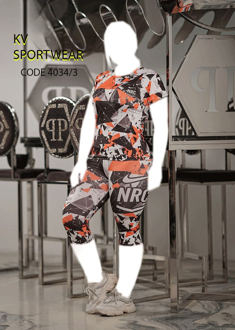 ست تیشرت شلوارک سایز بزرگ ورزشی زنانه Nike کد 0031