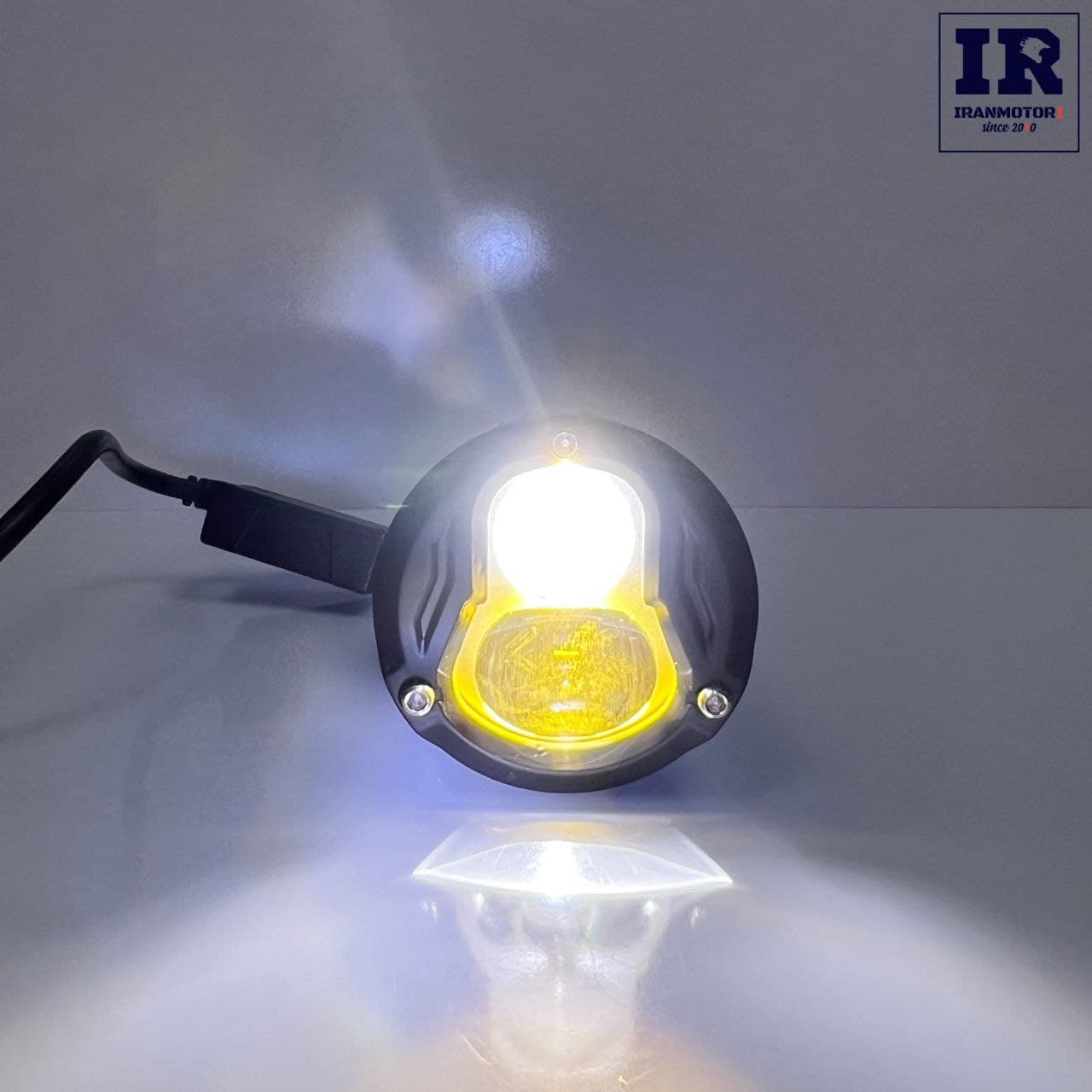 چراغ پرژکتور موتور سیکلت Super bright زرد سفید