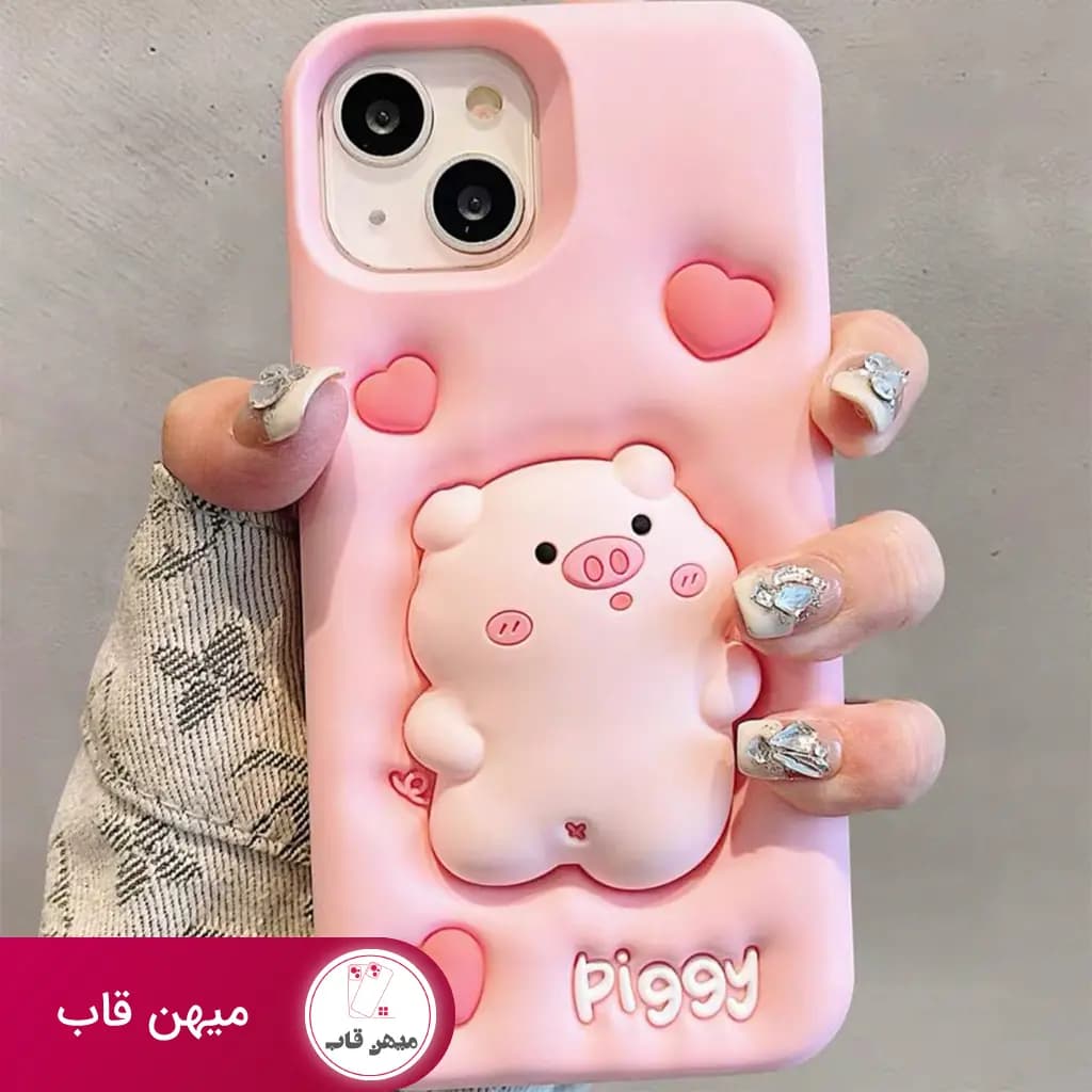 قاب گوشی آیفون خوک فیجتی Piggy Fights - کد (۲۹۵۲۷)