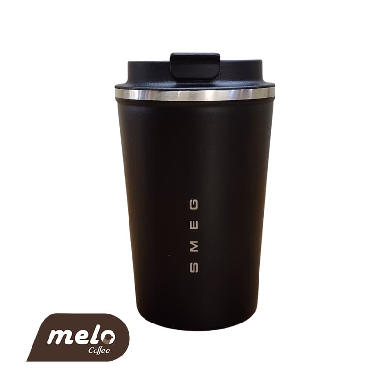 تراول ماگ اسمگ 350 میل مشکی مدل SMEG Mug Black TWD2377