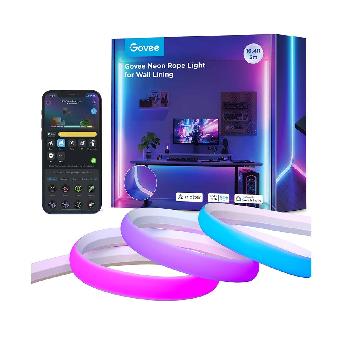 ریسه هوشمند Govee Neon Rope H6641 5M