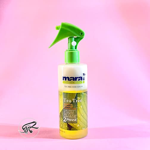 سرم مو دوفاز ضدوز و نرم کننده مارال maral حاوی عصاره درخت چای حجم 250 میل