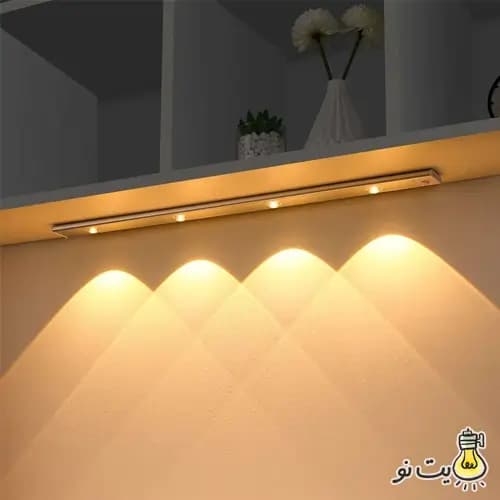 چراغ LED شارژی کابینتی سنسوردار