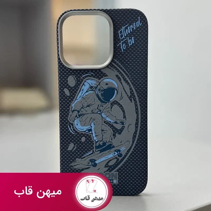 قاب گوشی آیفون بلو Plain Weave AIR Aramid Fiber Magnetic Phone Case MOON - کد (۸۸۸۸۳)