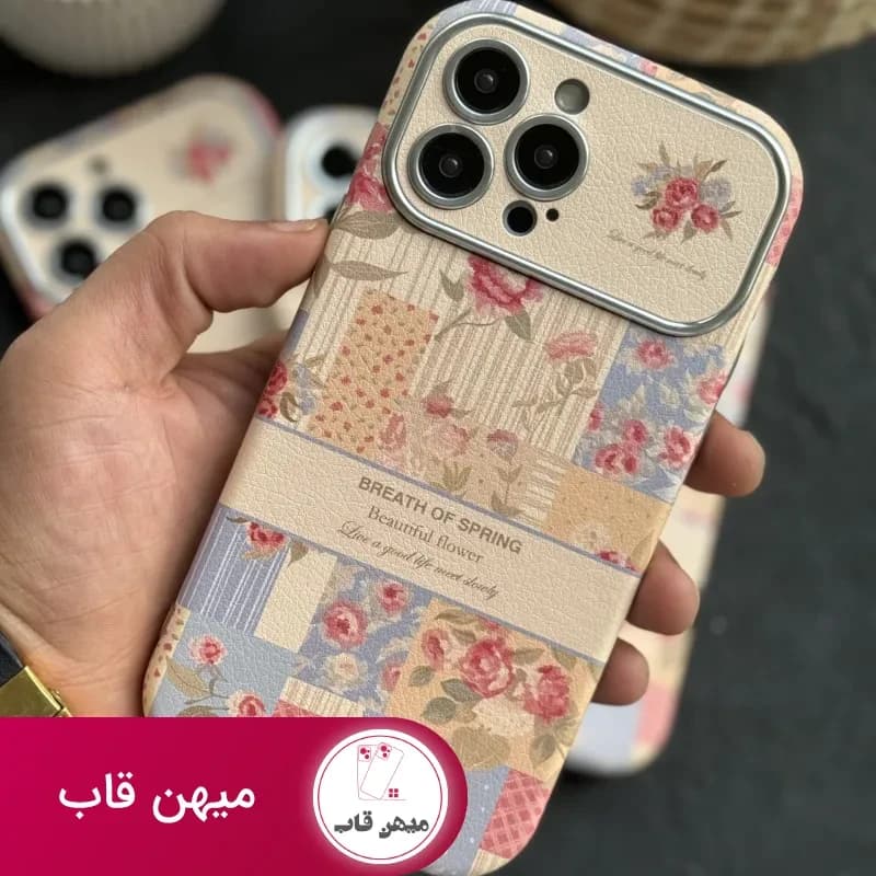 قاب موبایل آیفون گل نفس بهار - کد (۹۴۳۶۳)