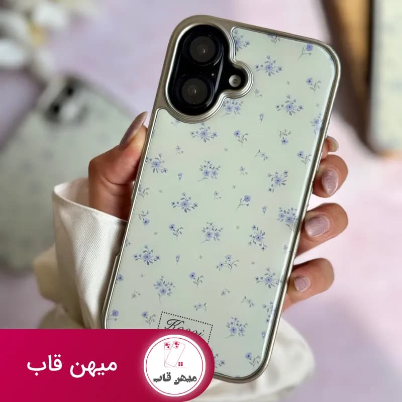 قاب گوشی آیفون گل یاسمن بنفش - کد (۸۱۰۸۷)