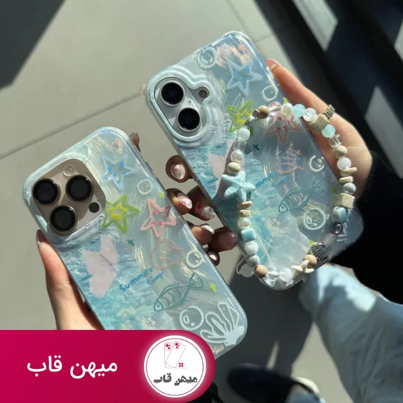 قاب گوشی آیفون fish brush بدون بند دستی - کد (۷۲۸۵۳)