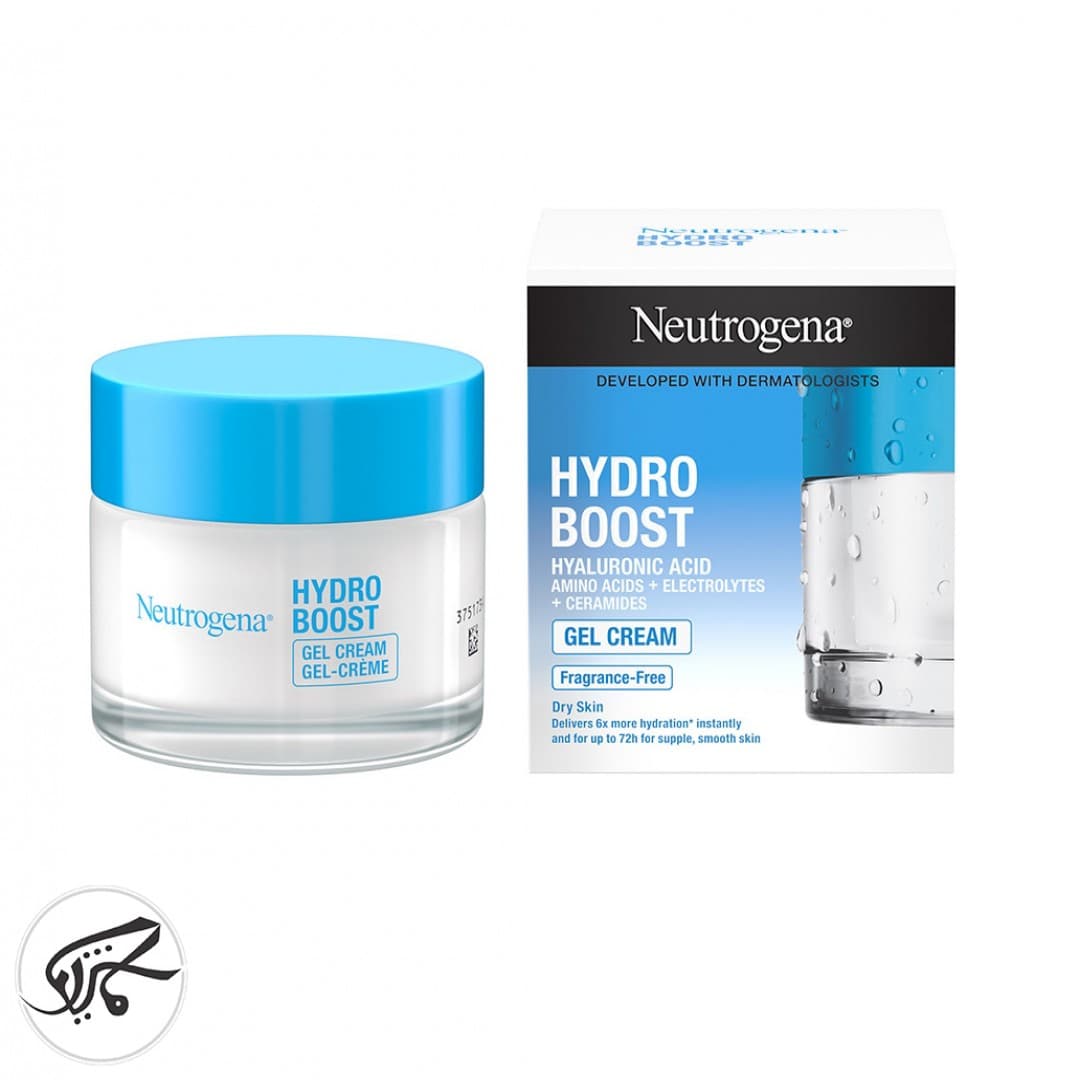 ژل کرم آبرسان هیدروبوست نوتروژینا 72 ساعته پوست خشک و حساس Neutrogena