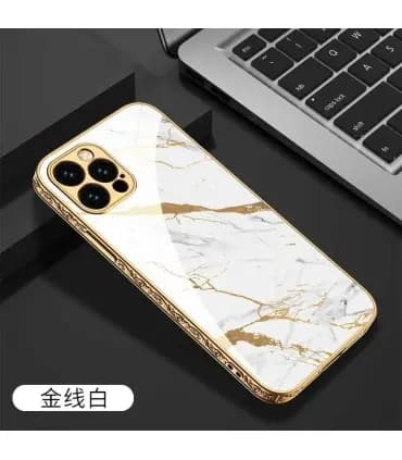 کاور اورجینال لاکچری طرح مرمر GKK PLATING ایفون Iphone 13Pro