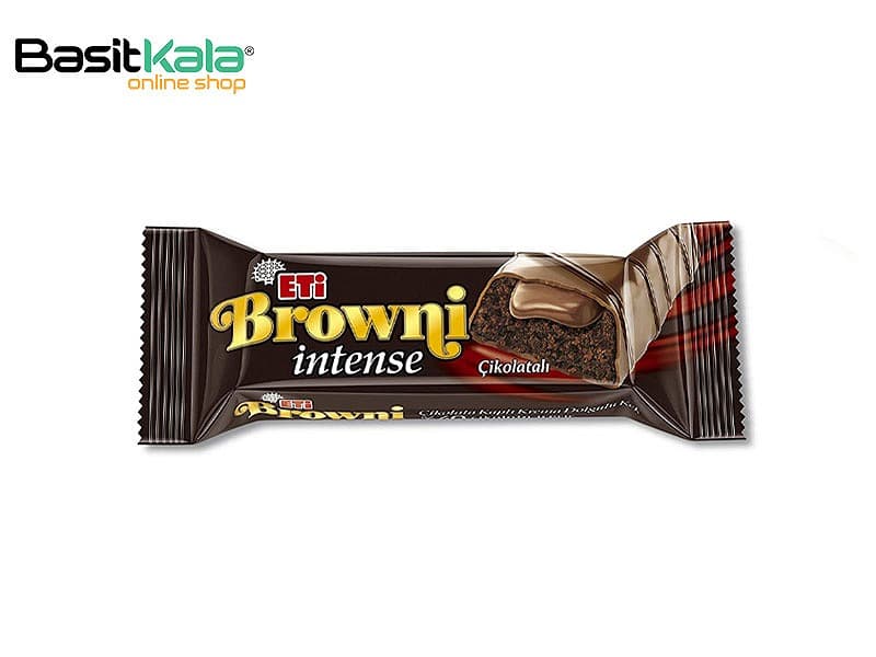 کیک براونی اینتنس با روکش و مغز شکلاتی 50 گرم اتی