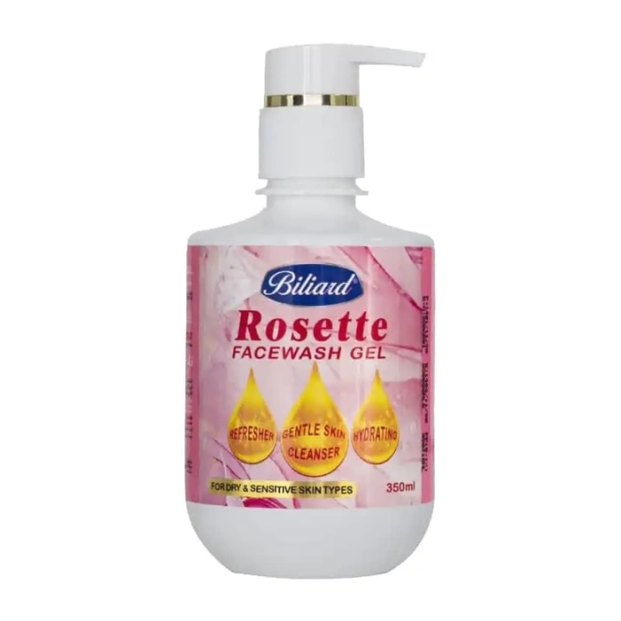 ژل شستشوی پوست خشک و حساس بیلیارد مدل Rosette حجم۳۵۰ میل