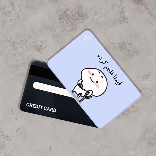 استیکر کارت بانکی مدل فانتزی کد CAB288-K