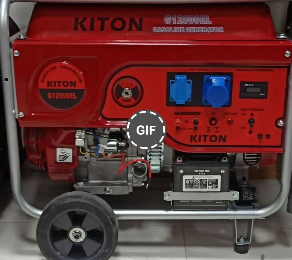 موتور برق بنزینی 8 کیلو وات کیتون مدل G12000EL- استارتی