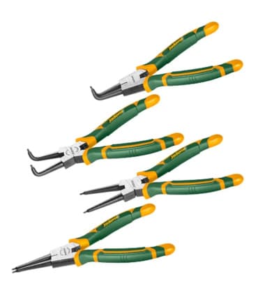 ست 4 عددی فوق حرفه ای انبر خار بازکن/جمع کن صاف و کج 7 اینچ جاداور JADEVER مدل JDPS2604