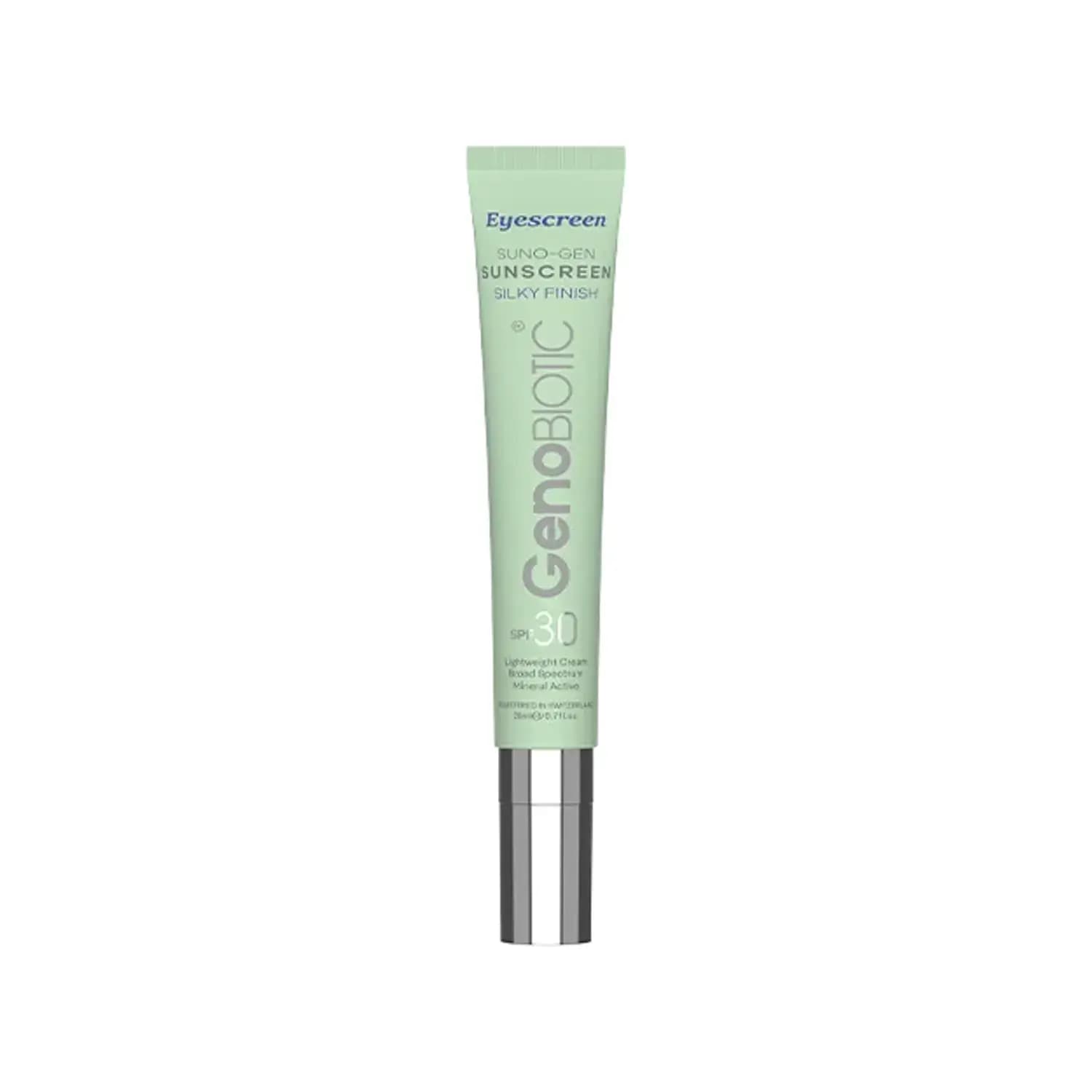 کرم ضد آفتاب دور چشم SPF30 ژنوبایوتیک حجم 20 میلی لیتر