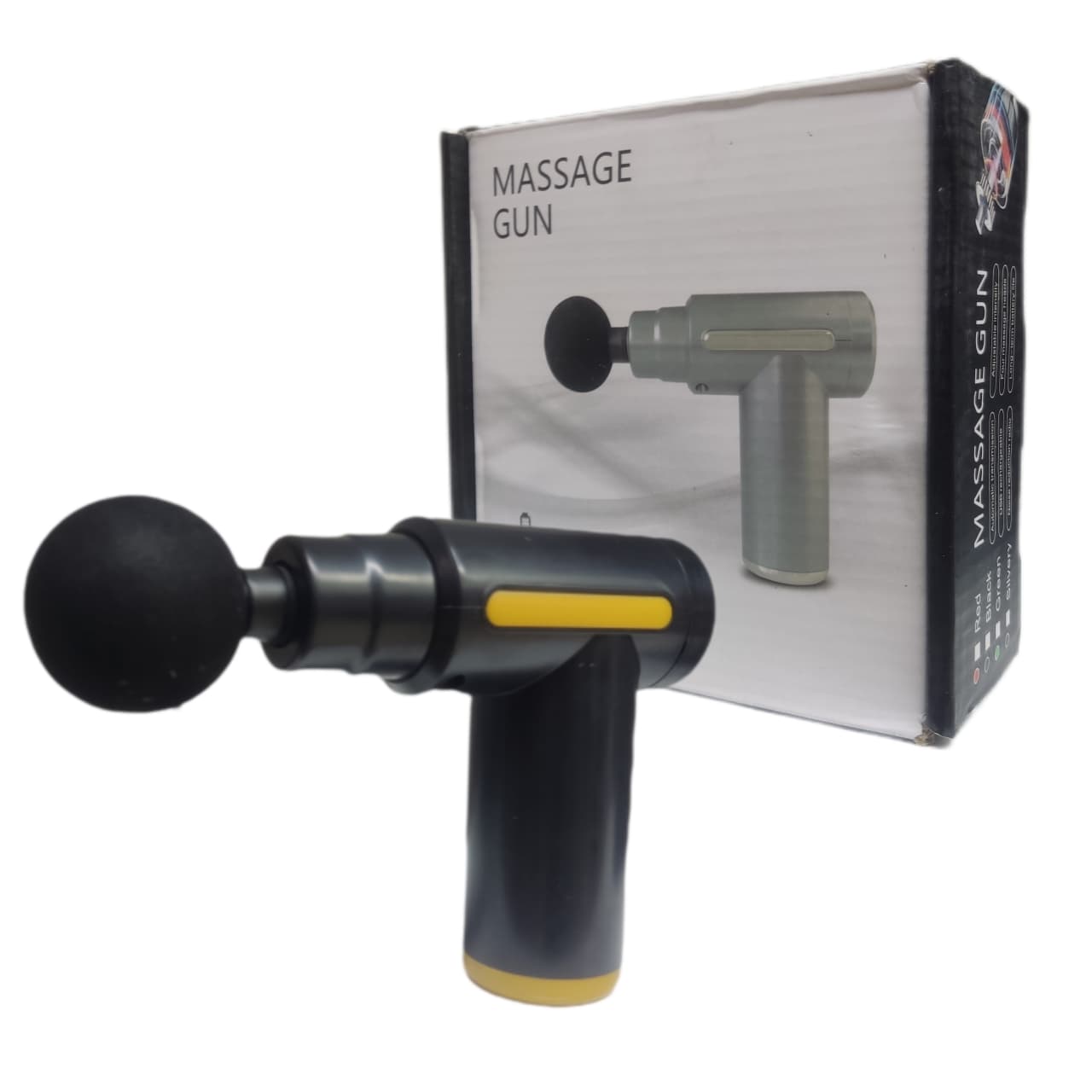 ماساژور شارژی تفنگی ضربه ای چند حالته مدل MASSAGE GUN