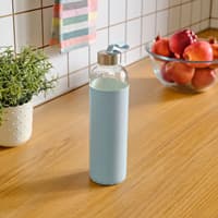 بطری آب کاراجا چرم آبی 750 میلی