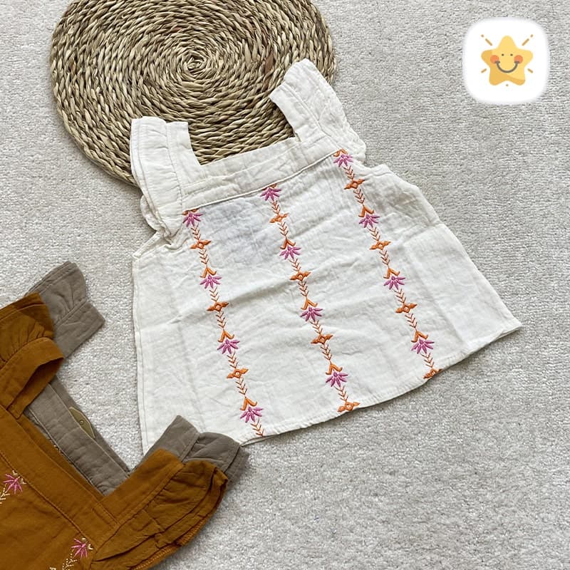 تاپ لینن دخترانه فوق العاده خنک و درجه یک مناسب 1 تا 10 سال