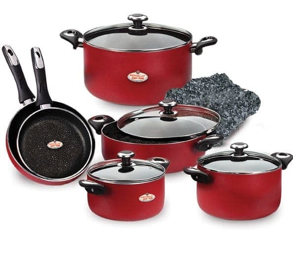 سرویس قابلمه گرانیتی زرساب مدل گرانیتا کد GT-7500 (10 پارچه)