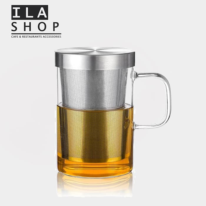 لیوان دمنوش درب استیل ۸۸۱۸۰ یک عددی ایلا