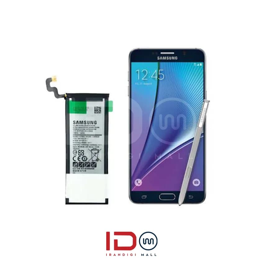 باتری اورجینال گوشی سامسونگ مدل Samsung Note 5 با یک سال گارانتی بی قید و شرط