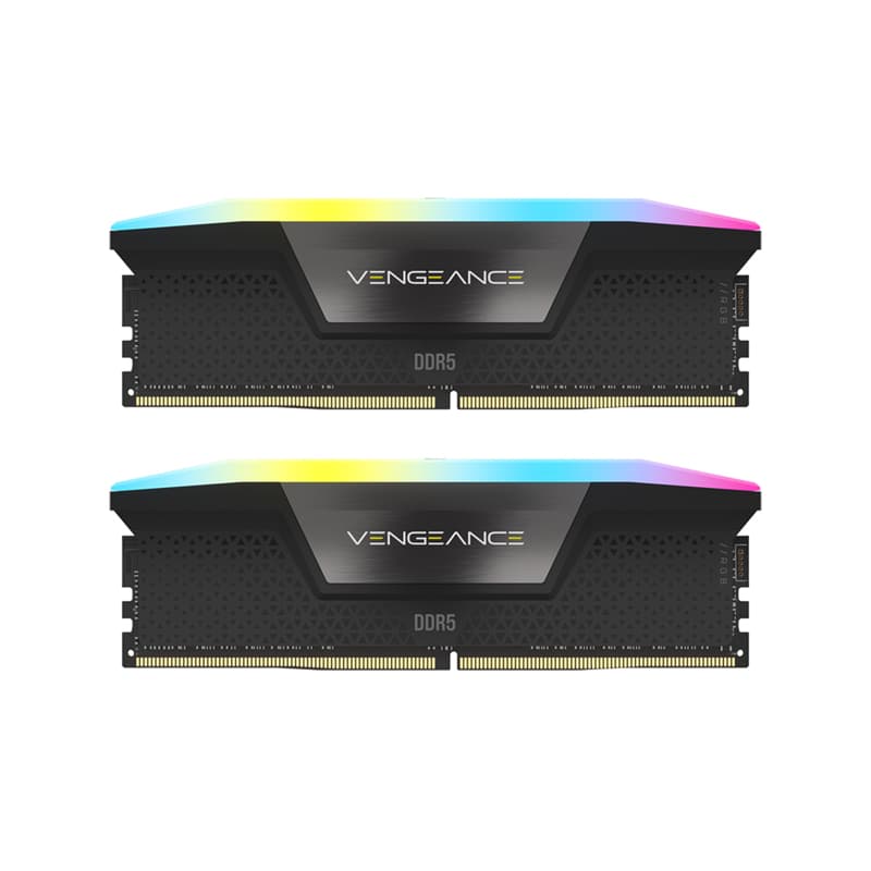 رم دسکتاپ کورسیر مدل Vengeance RGB DDR5 2x32GB CL40 5200Mhz ظرفیت 64 گیگابایت