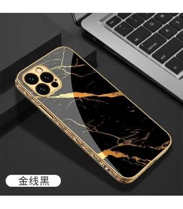 کاور اورجینال لاکچری مرمر مشکی GKK PLATING ایفون Iphone 13Pro